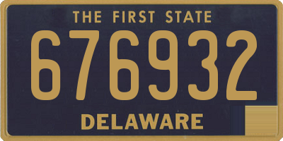 DE license plate 676932