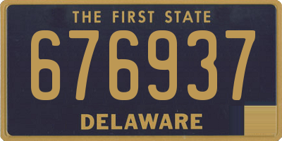 DE license plate 676937