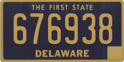 DE license plate 676938