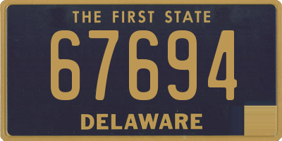 DE license plate 67694