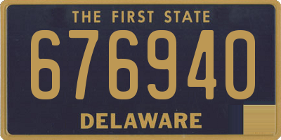 DE license plate 676940