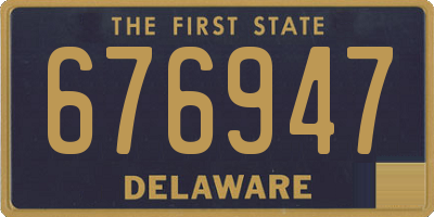 DE license plate 676947