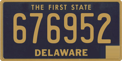 DE license plate 676952