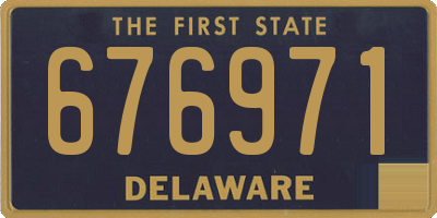 DE license plate 676971