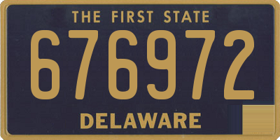 DE license plate 676972