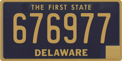 DE license plate 676977