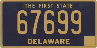 DE license plate 67699