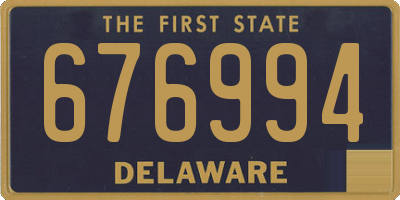 DE license plate 676994