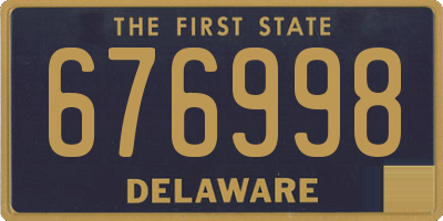 DE license plate 676998