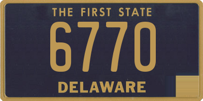 DE license plate 6770