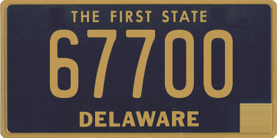 DE license plate 67700