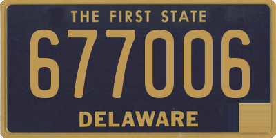 DE license plate 677006