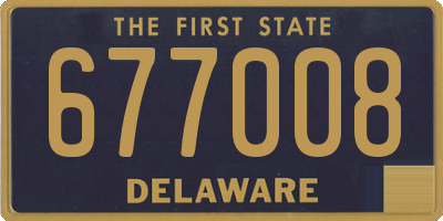 DE license plate 677008