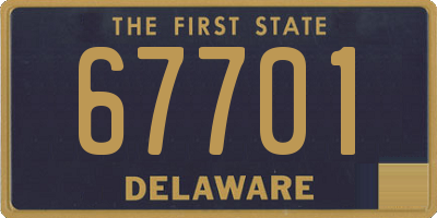 DE license plate 67701