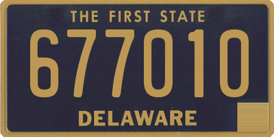 DE license plate 677010