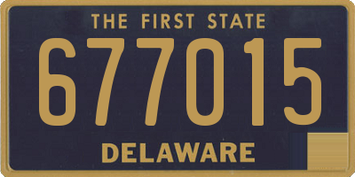 DE license plate 677015