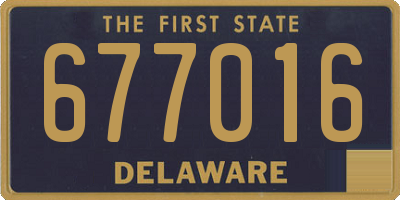 DE license plate 677016