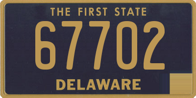 DE license plate 67702