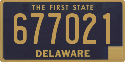 DE license plate 677021