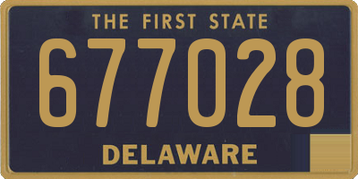 DE license plate 677028