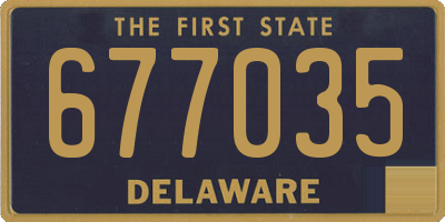 DE license plate 677035
