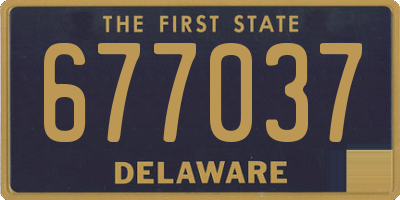 DE license plate 677037