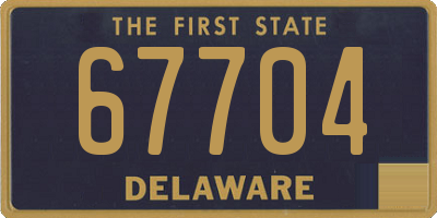 DE license plate 67704