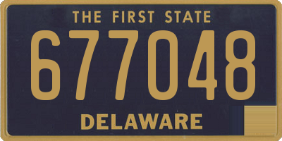 DE license plate 677048