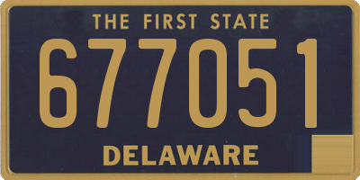 DE license plate 677051