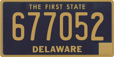 DE license plate 677052