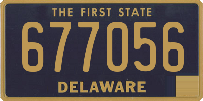 DE license plate 677056