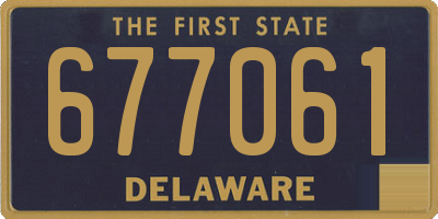 DE license plate 677061