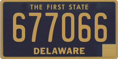 DE license plate 677066