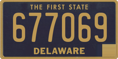DE license plate 677069