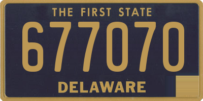 DE license plate 677070