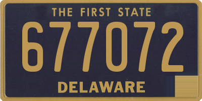 DE license plate 677072