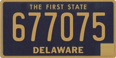 DE license plate 677075