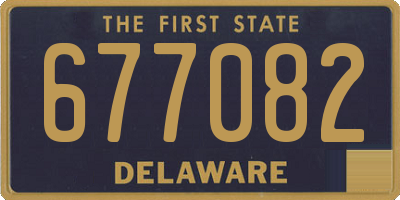 DE license plate 677082