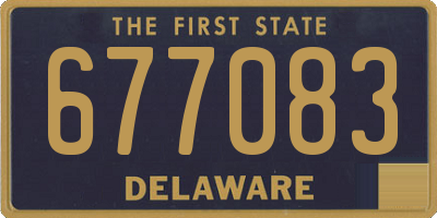DE license plate 677083