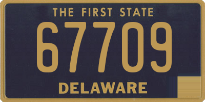 DE license plate 67709