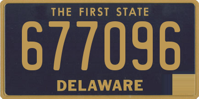 DE license plate 677096