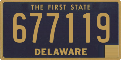 DE license plate 677119