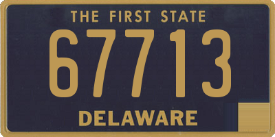 DE license plate 67713