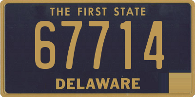 DE license plate 67714