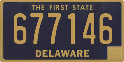 DE license plate 677146