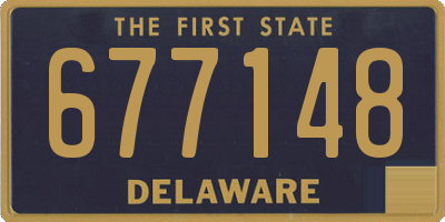 DE license plate 677148