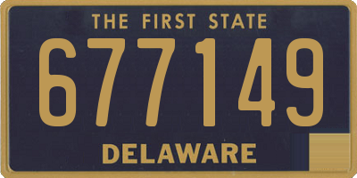 DE license plate 677149