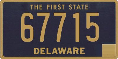 DE license plate 67715