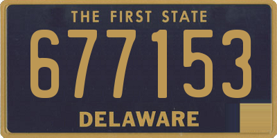 DE license plate 677153