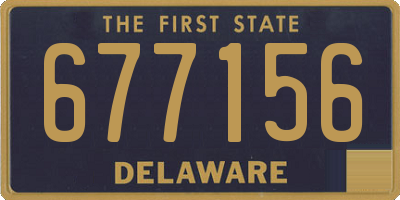 DE license plate 677156